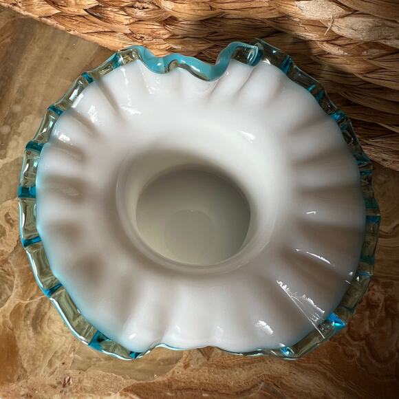 Blue Ruffled Fenton - Picture 8 of 8